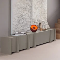 Brock tv meubel 102 cm essen fineer warmgrijs [fsc]