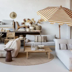 Buitendivan Flynn XL bold stripe beige