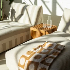 Buitendivan Flynn XL pinstripe beige
