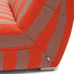 Buitenfauteuil Flynn bold stripe rood