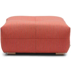 Buitenhocker Flynn pinstripe rood large