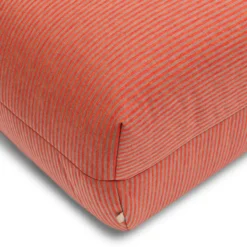 Buitenhocker Flynn pinstripe rood large