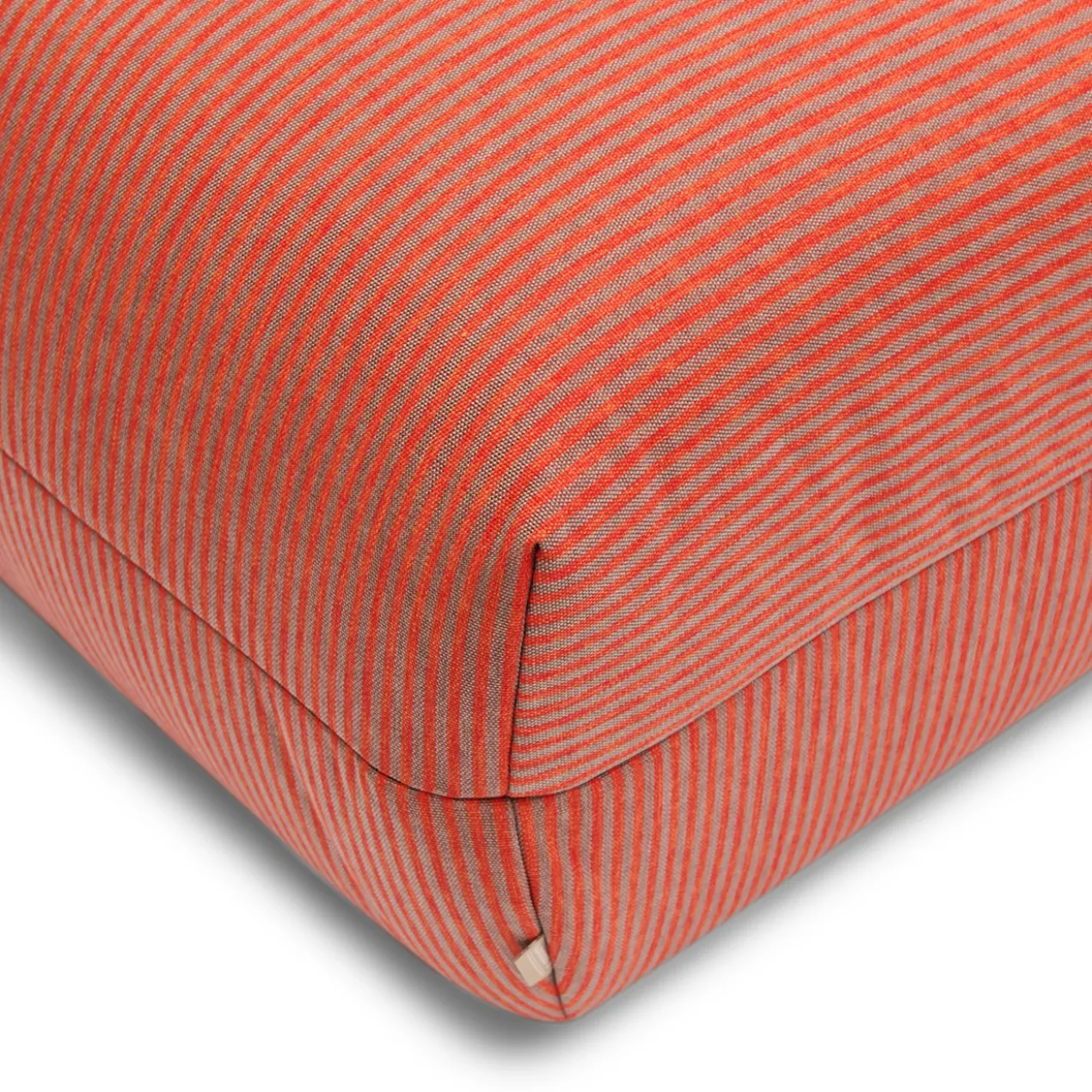 Buitenhocker Flynn pinstripe rood large
