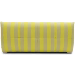 Buiten 2,5-zitsbank Flynn bold stripe geel