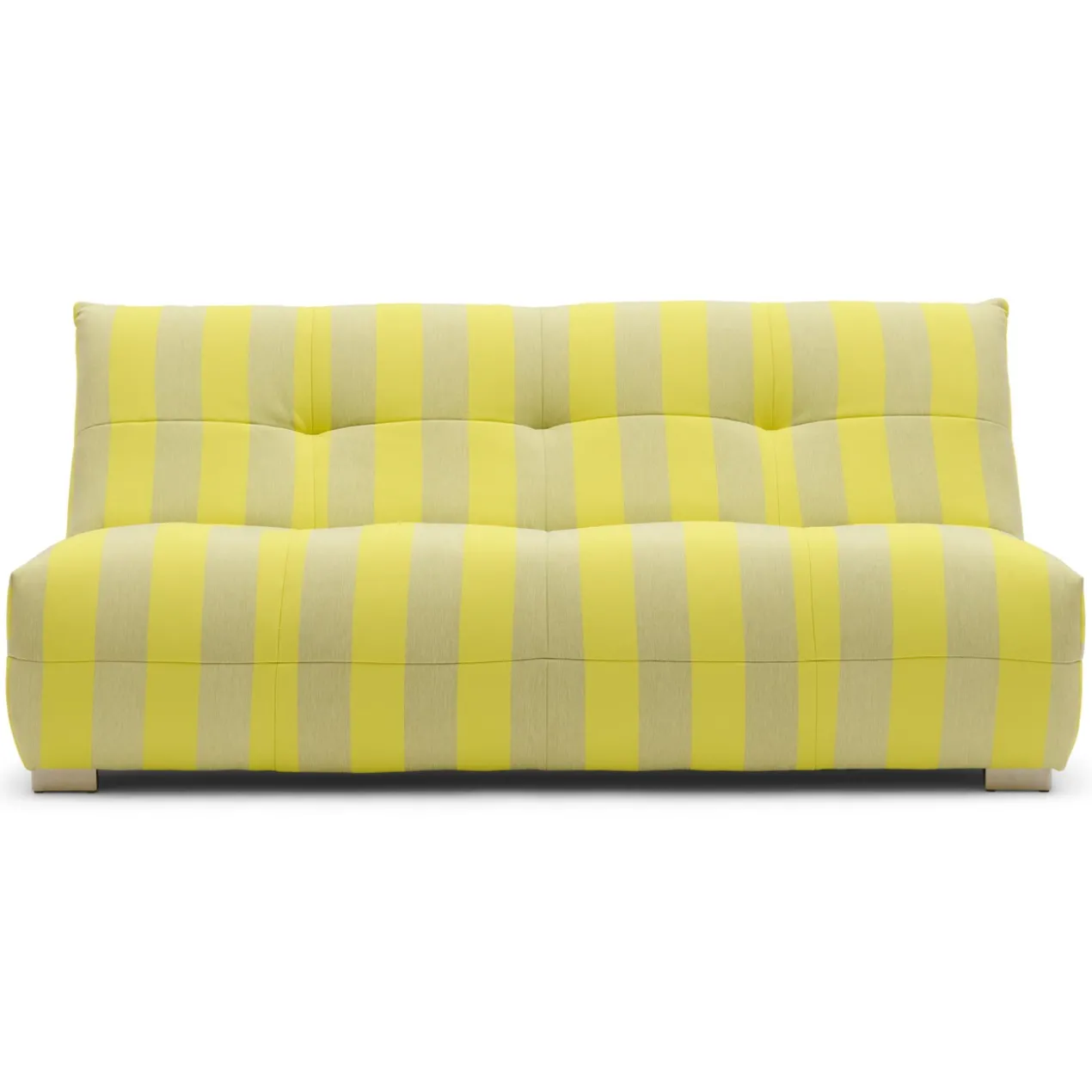 Buiten 2,5-zitsbank Flynn bold stripe geel