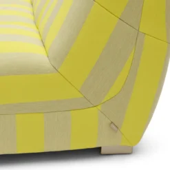 Buiten 2,5-zitsbank Flynn bold stripe geel