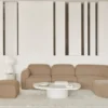 Bulky modulaire sofa - 1 seat - light sepia