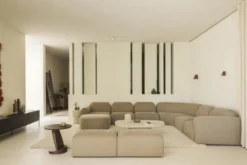 Bulky modulaire sofa - 1 seat - light sepia