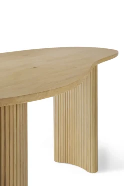 Bureau Boomerang 160 cm eiken