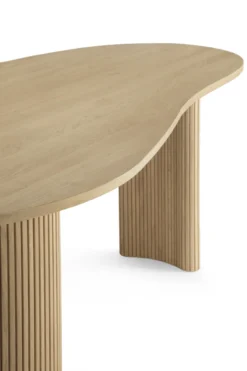 Bureau Boomerang 200 cm eiken
