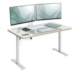 Bureau elektrisch zit-sta 120x70 cm wit