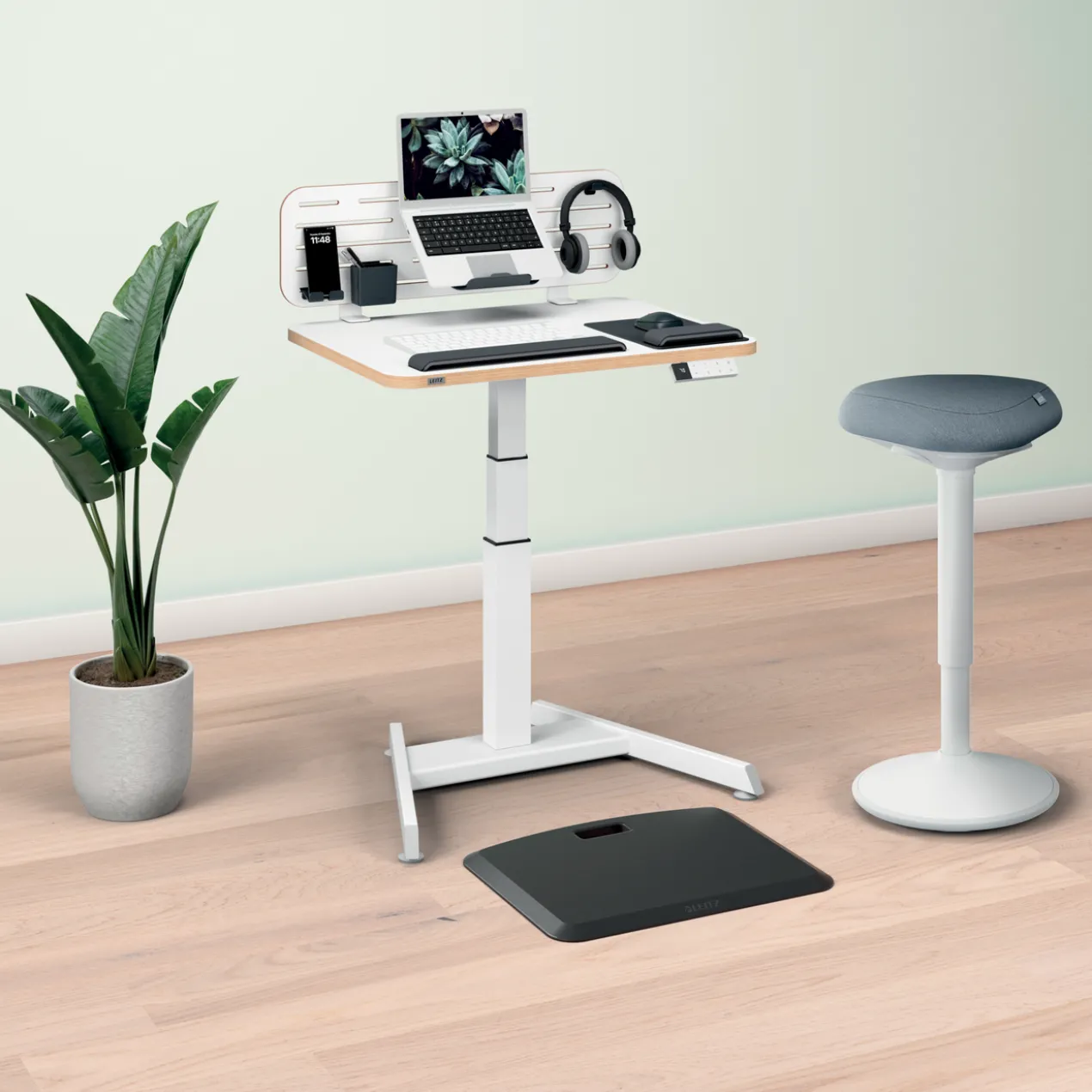 Bureau elektrisch Zit-Sta 80x60 cm wit