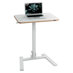 Bureau Ergo compact opvouwbaar zit-sta 65x48 cm wit