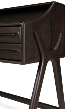 Bureau Flow mahonie rose brown