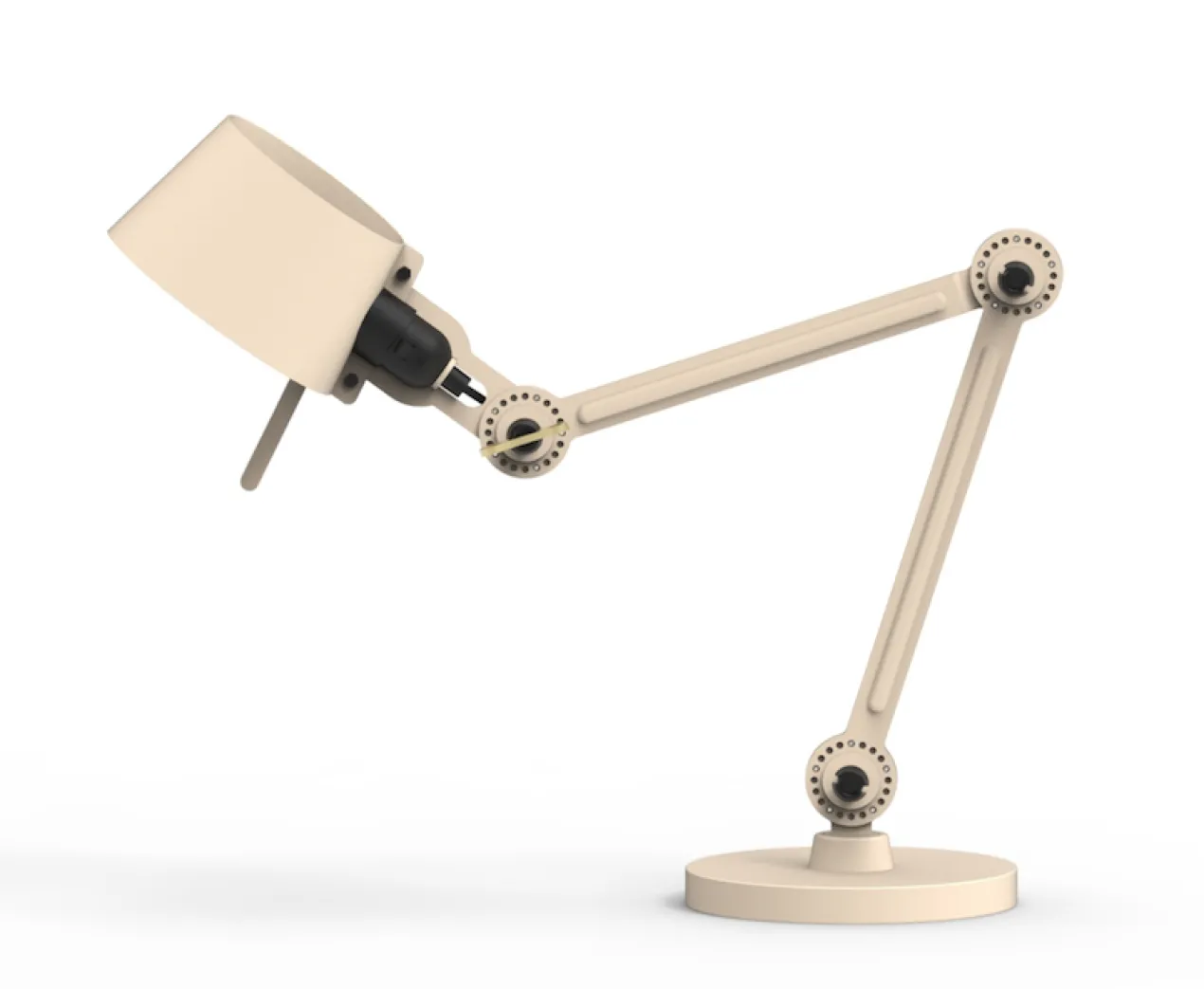 Bureaulamp Bolt 2 arms lightning klein white