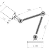 Bureaulamp Bolt 2 arms striking klein orange
