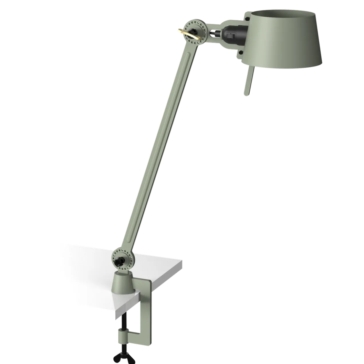 Bureaulamp Bolt met klem 1 arm flux green
