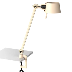 Bureaulamp Bolt met klem 1 arm lightning white