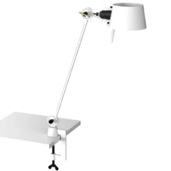 Bureaulamp Bolt met klem 1 arm pure white