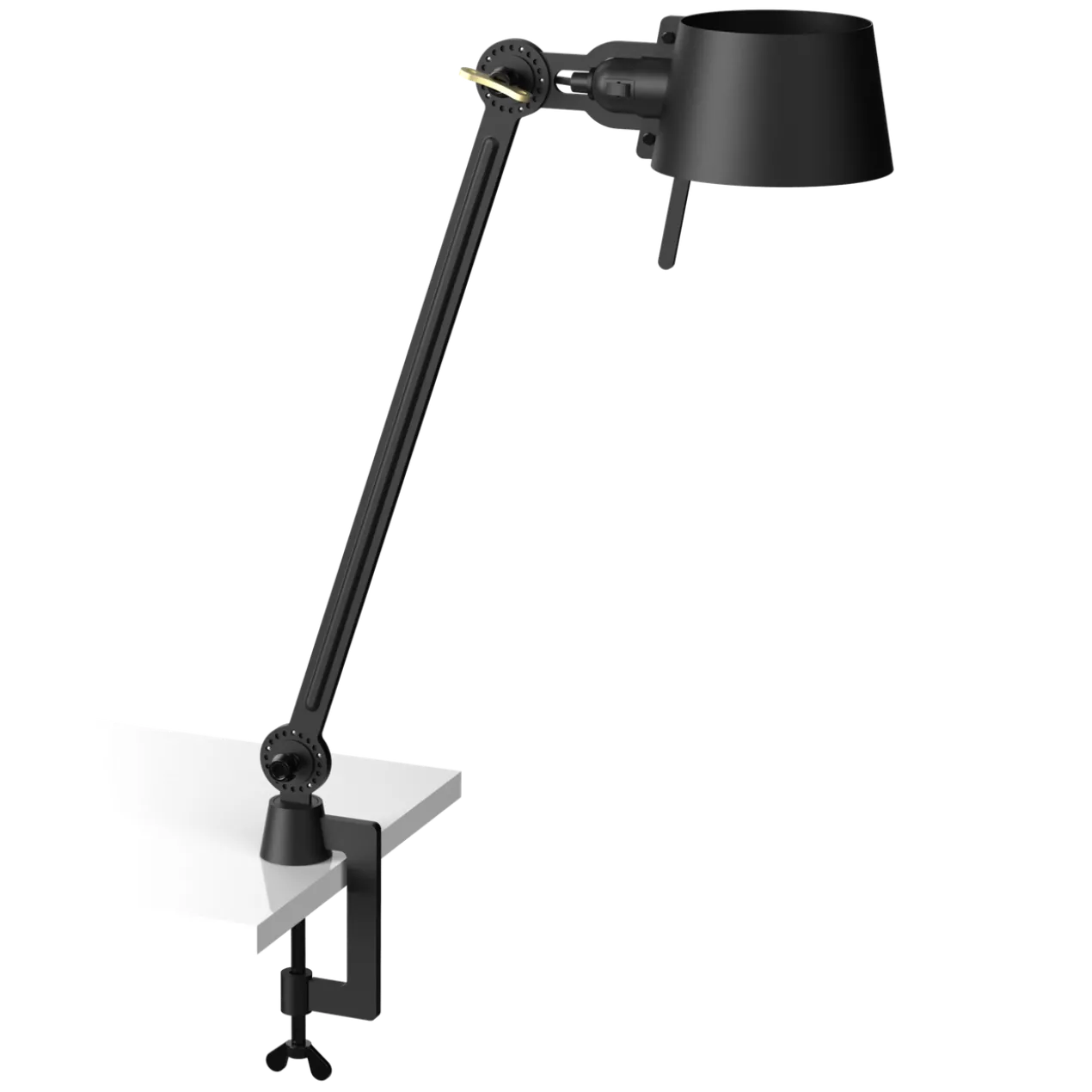 Bureaulamp Bolt met klem 1 arm smokey black