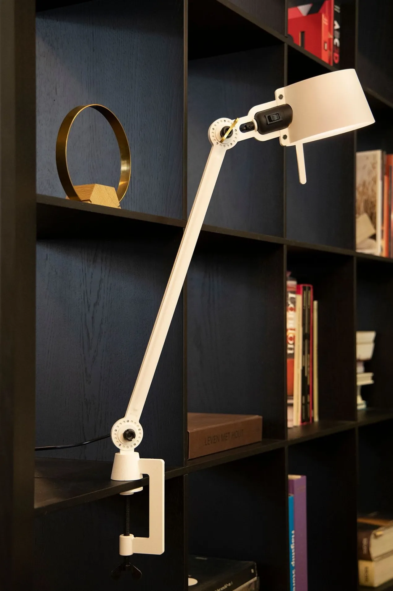 Bureaulamp Bolt met klem 1 arm thunder blue