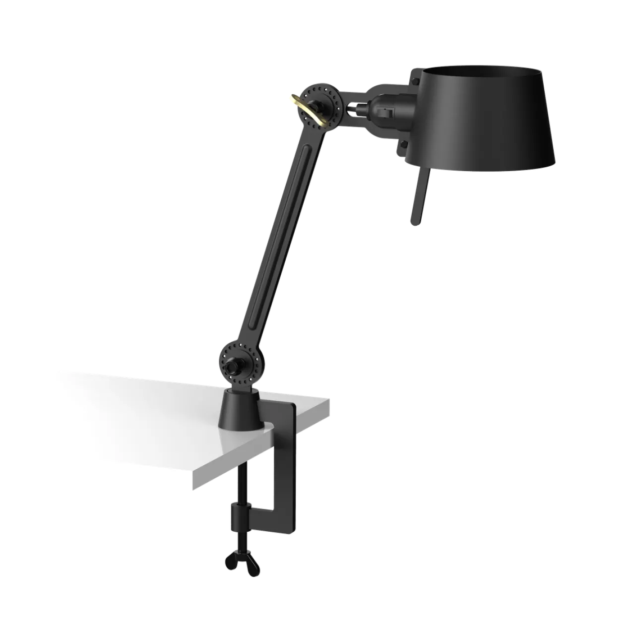 Bureaulamp Bolt met klem small 1 arm klein smokey black