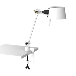 Bureaulamp Bolt met klem small 1 arm klein pure white