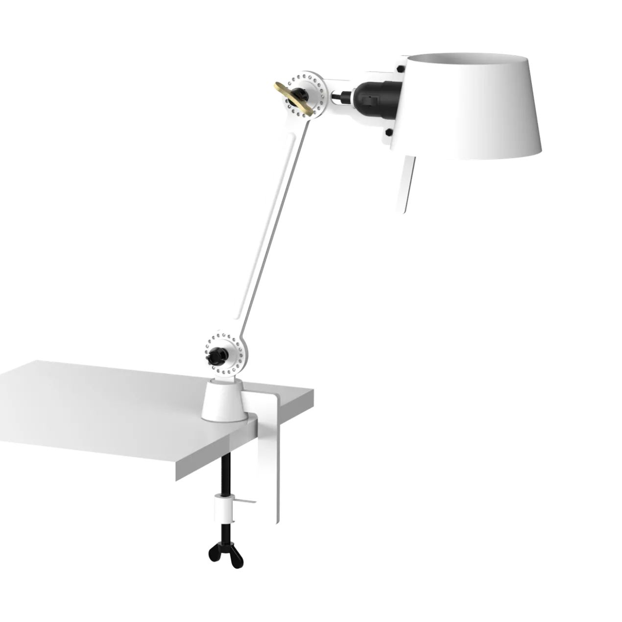 Bureaulamp Bolt met klem small 1 arm klein pure white