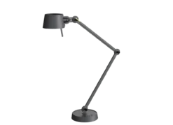 Bureaulamp Bolt met voet 2 armen midnight gray