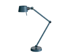 Bureaulamp Bolt met voet 2 armen thunder blue