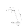 Bureaulamp Bolt met voet 1 arm thunder blue