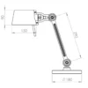 Bureaulamp Bolt small 1 arm midnight grey