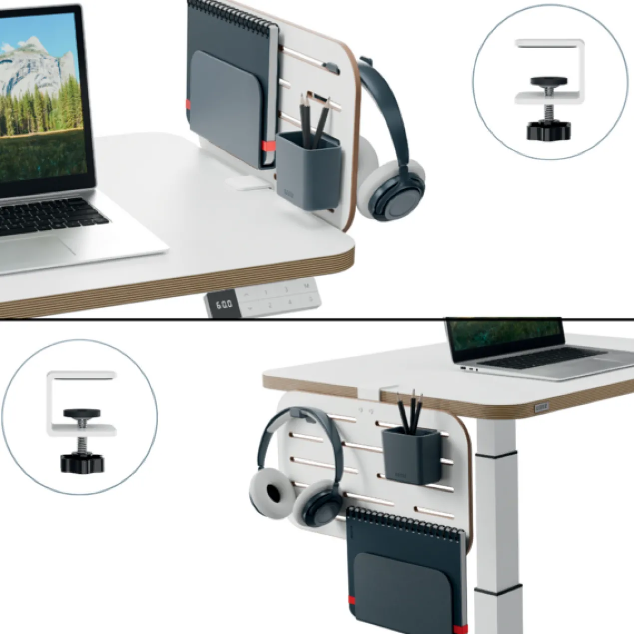 Bureau Ophangbord Klein 42x25 cm wit