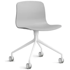 Bureaustoel AAC14 wit onderstel concrete grey