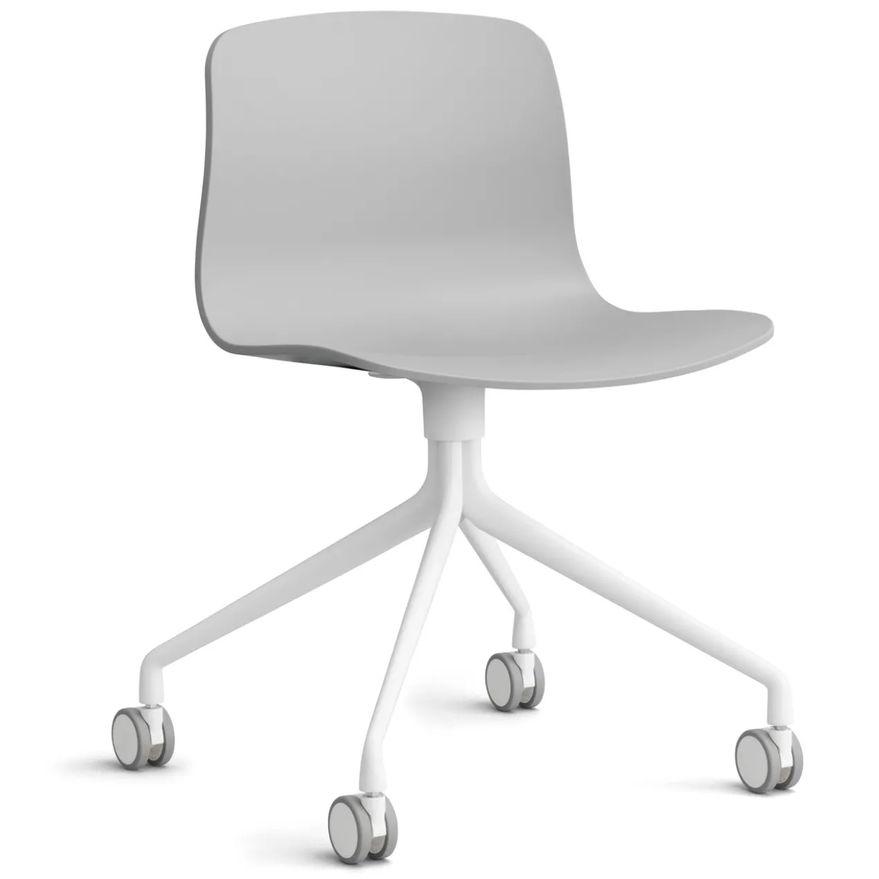 Bureaustoel AAC14 wit onderstel concrete grey