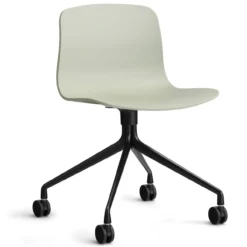 Bureaustoel AAC14 zwart onderstel pastel green