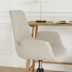 Bureaustoel Nout-Eef beige - zwart onderstel