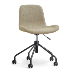 Bureaustoel Nout-Fé taupe melange - zwart onderstel