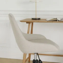 Bureaustoel Nout-Isa beige - zwart onderstel