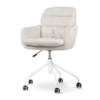 Bureaustoel Nout-Mia beige - wit onderstel