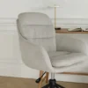 Bureaustoel Nout-Mia beige - zwart onderstel