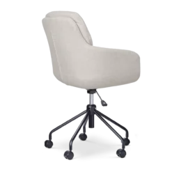 Bureaustoel Nout-Mia beige - zwart onderstel