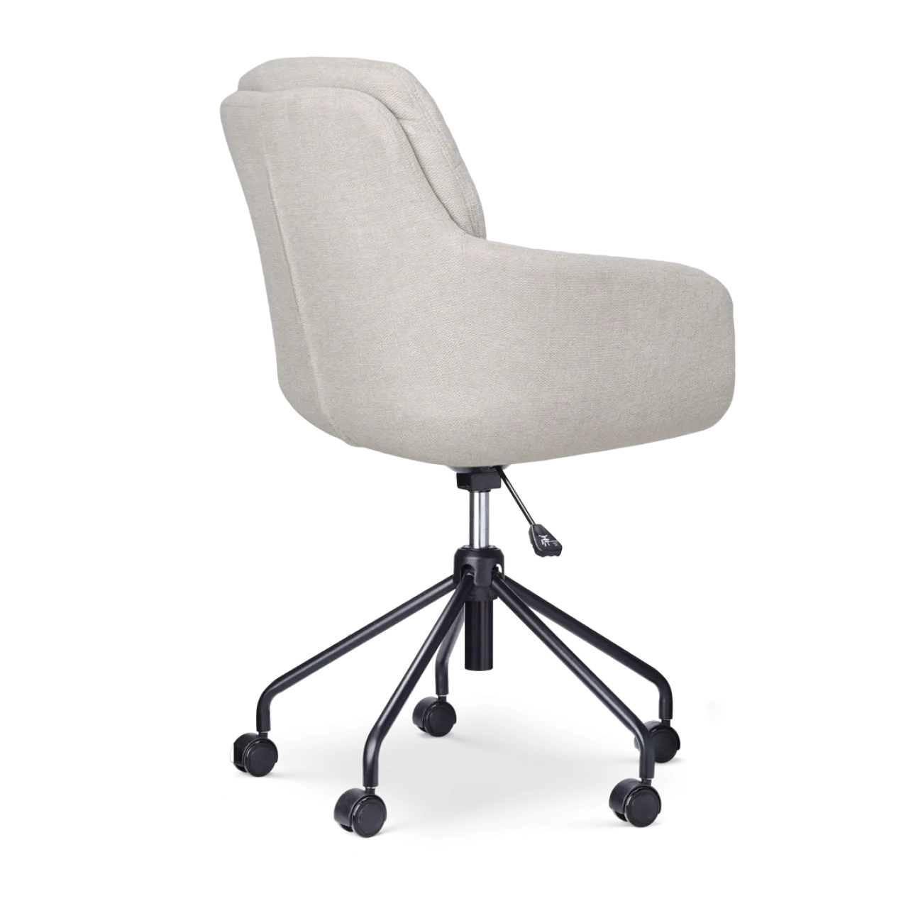 Bureaustoel Nout-Mia beige - zwart onderstel