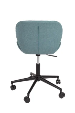 Bureau stoel omg zwart/blauw