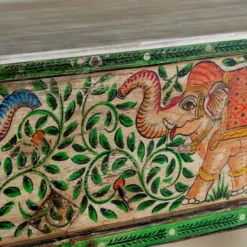 Caara - Handgeschilderde Consoletafel Olifantmotief