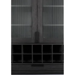 Cabinet travis black oak