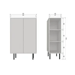 Cadiz opbergkast grenen mist [fsc]