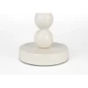 Candle holder bubbles one shiny beige
