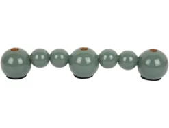 Candle holder Bubbles straight enamel jungle green
