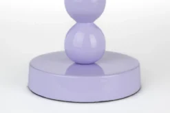 Candle holder bubbles two shiny lilac
